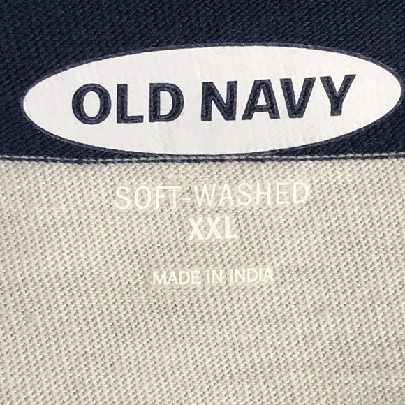 Old Navy Blue White Strip Shirt - Picture 5 of 6